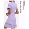 GGOV Womens Two Piece Tennis Golf Dress UPF 50+ Active