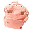 Pink Diaper Bag Backpack Multi Compartment Waterproof Large Capacity Travel