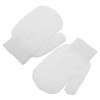 VICASKY 1pair Exfoliating Shower Mitts Washable Body Scrubber Gloves for