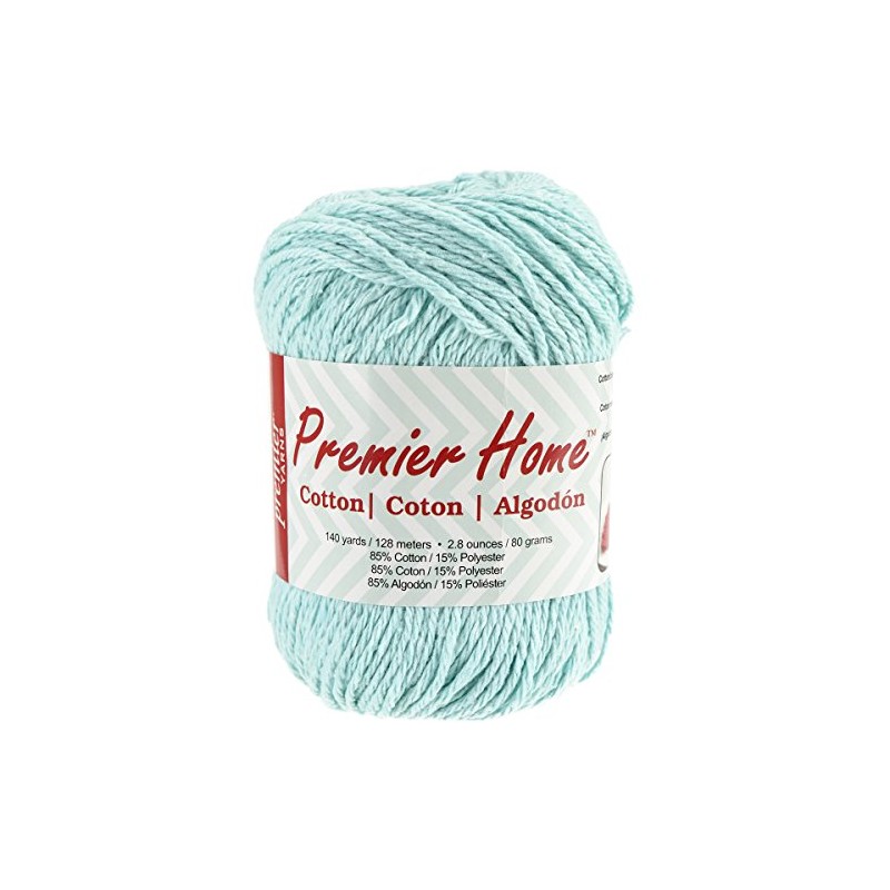 Premier Yarns 38-13 Home Cotton Yarn, Solid Pastel Blue