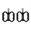 UPANBIKE Triple Bearings Bike Pedals Aluminum Flat Platform CR-MO Spindle(Black)