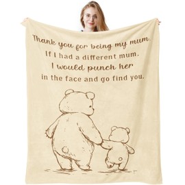 Mum Gifts, Gifts for Mum, Birthday Gifts for Mum from Daughter Son, Presents for Mum Mothers Mummy on Valentine's Mothers Day Christmas, Best Mum Gifts, Thank You for Being My Mum Blanket 150x130CM