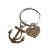 My Love Bronze Anchor Keychain - You're the Anchor in