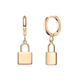 VACRONA Gold Hoop Earrings Huggie Earrings for Women 14k Gold Plated Small Huggie Hoop Earrings