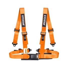 Kyostar 4 point Harness with 2'' Ultra Soft Heavy Duty Shoulder Pads Racing Safety Harness Fits Go Kart,UTV,ATV,Racing