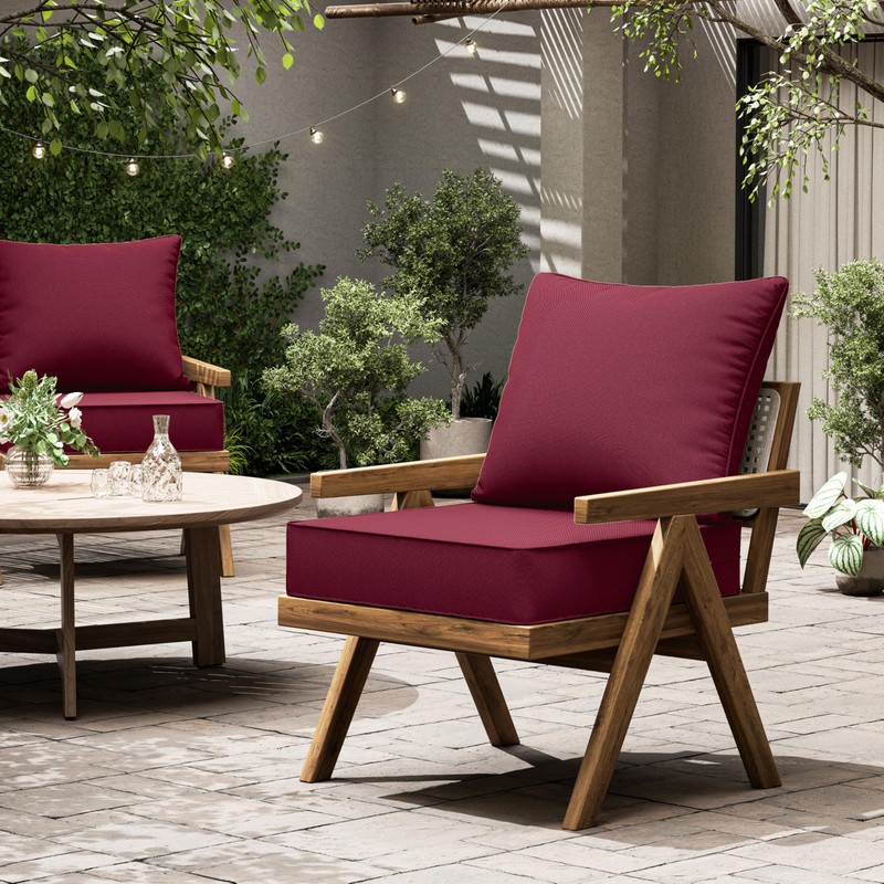 Kimunuk Outdoor Seat Cushion Set 24 L X 24 W