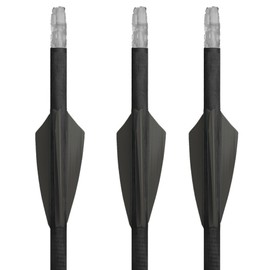 2" Driver Hybrid Vanes, Black Vanes, Pack of 36, Vanes for Archery Bowhunting and Recreational Shooting