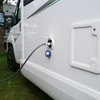 Water tank cap with connection for Gardena system for mobile