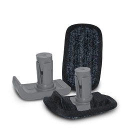 Bundle: Top Glides Flexfit Universal Ski Glides with GlidePads (Gray)