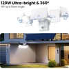 Olafus 120W Plug in Flood Lights Dusk to Dawn LED