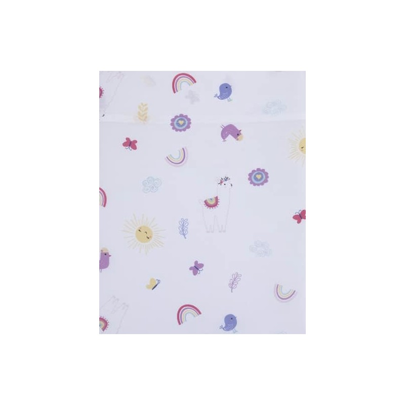 Parent's Choice 4 Piece Bedding Set, Toddler Bed Pink Llama,