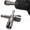 Mesee 6pcs Power Wing Nut Driver Set, Impact Hex Drill