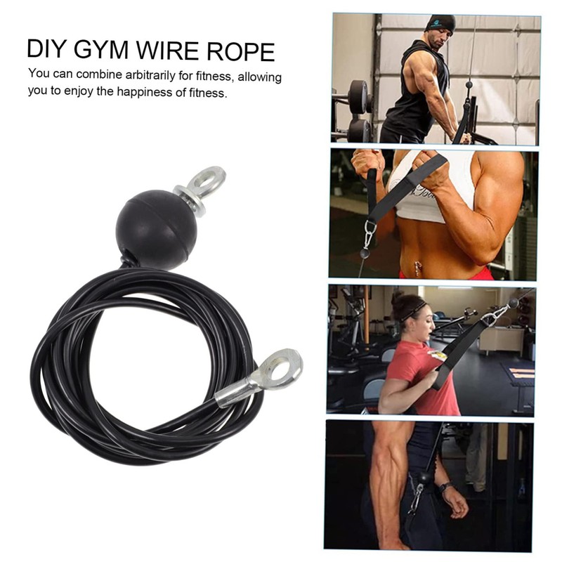 WHAMVOX 1bag Fitness Steel Wire Rope Heavy Duty Cable for