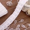 Pack of 100 Universal Curtain Hooks, Plastic Curtain Hooks, White