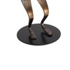 Piano Player Figurine Stable Base Elegant Decorative Metal Musical Statue