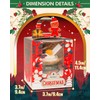 Gcardist Christmas Cupcake Boxes Individual Cupcake Holders Disposable 25pcs Single