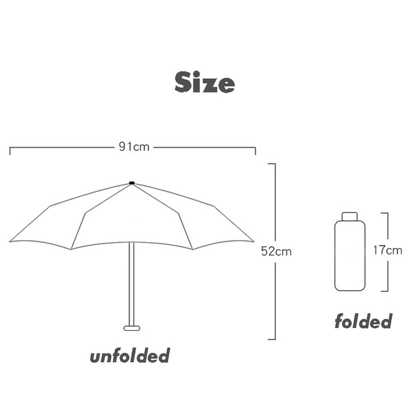 ToiM Mini Compact Sun & Rain Travel Umbrella, Lightweight Portable