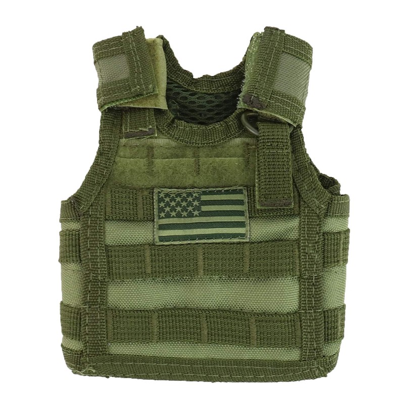 Armycrew Tactical Mini Vest Beer Drink Cooler Sleeve Beverage Holder