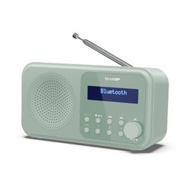 SHARP DR-P420(GN) Tokyo Portable Radio DAB/FM Dual Alarm - Aquamarine Green