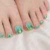 Hexagonal glitter point thumb pedi tip set of 4 -