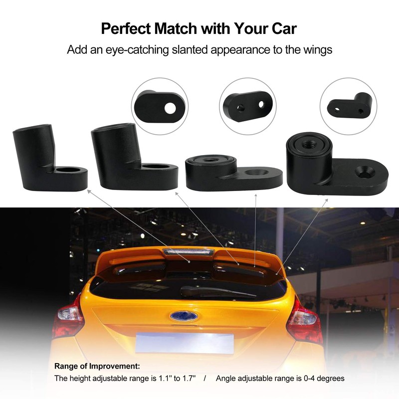 Qnbes - Kit extensor de alerón trasero para Ford Focus