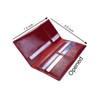 Genuine leather banknote wallet Travel red Lizard (leather, durable stitching,