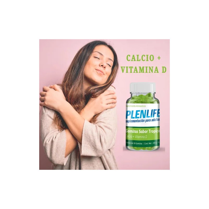 Plenlife Gomitas Calcio + Vit. D 50 Pzs. Plenlife Sabor