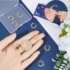 SUNNYCLUE 1 Box 12Pcs Real 18K Gold Plated Earring Hooks