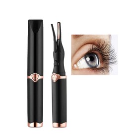 Heated Eyelash Curlers, Portable Heated Lash Curler Intelligent Power Off Fast Heating Electric Eyelash 3 Gear Temperature Control Electric Eyelash Curler for Natural Long-Lasting Eyelashes