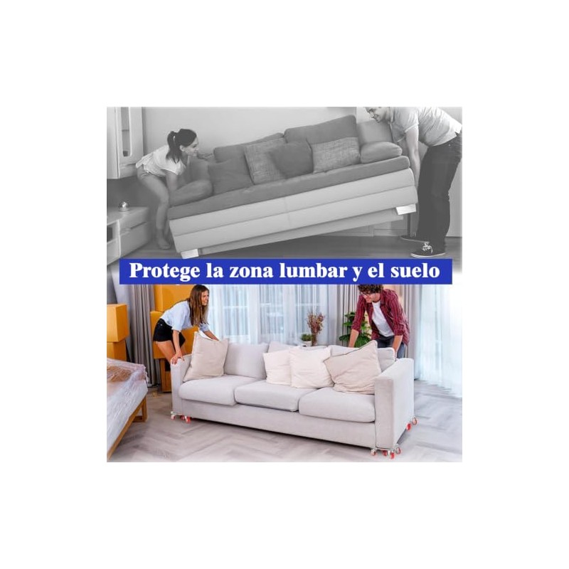 Ruedas para Muebles Pesados Carga de 600KG, Elevadores de Muebles