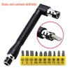 1/4" Shank L-shaped Hex Screwdriver 90 Degree Dual Head Screwdriver