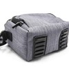 vhbw Polyester Photo Bag Grey Compatible with Nikon CoolPix L330,