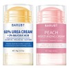 60% Urea + Peach Hand Foot Cream Set Moisturizing Cream & Heel Protection Stick Crack Care Highly Moisturizing Foot Cream Urea Foot Cream, 1 piece, 40g, 2 pieces / 60%유레아+복숭아 핸드풋크림 세트 보습 크림 & 뒤꿈치 보호스틱 갈라짐 케어고보습 풋크림우레아 풋크림, 1개, 40g, 2개입