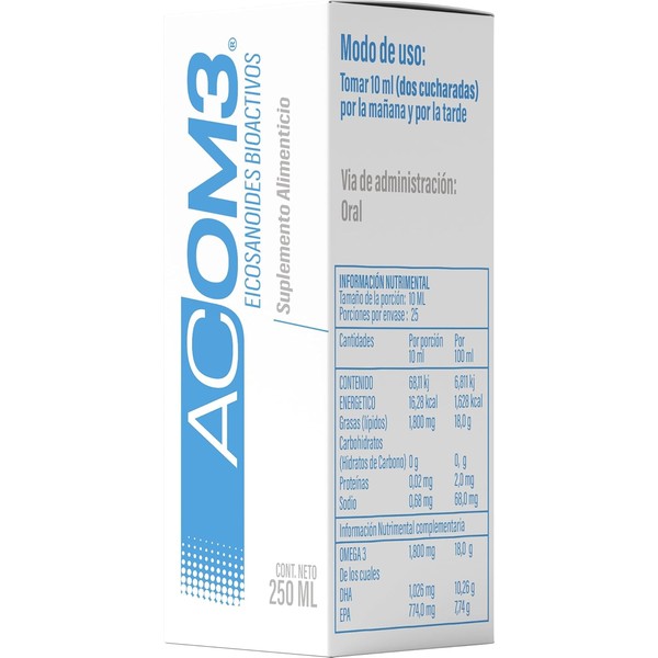 INDIGO LIFE NUTRACEUTICOS Omega 3 Liposomal Eicosanoides Bioactivos ACOM 3