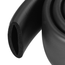 MECCANIXITY Foam Grip Tubing Handle Grips 1 9/16"(40mm) ID 9/32"(7mm) Wall Thick 5ft Black Non-slip for Fitness, Tools Handle Support