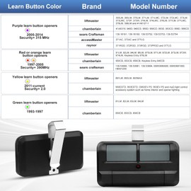 Upgrade 892lT Garage Door Opener Remote for Liftmaster, 2-Button Security+ 2.0 Learning Remote Control Replaces 972lM 372lM 62lM,Works with Chamberlain Craftsman Dip Switch, Etc. 1Pack