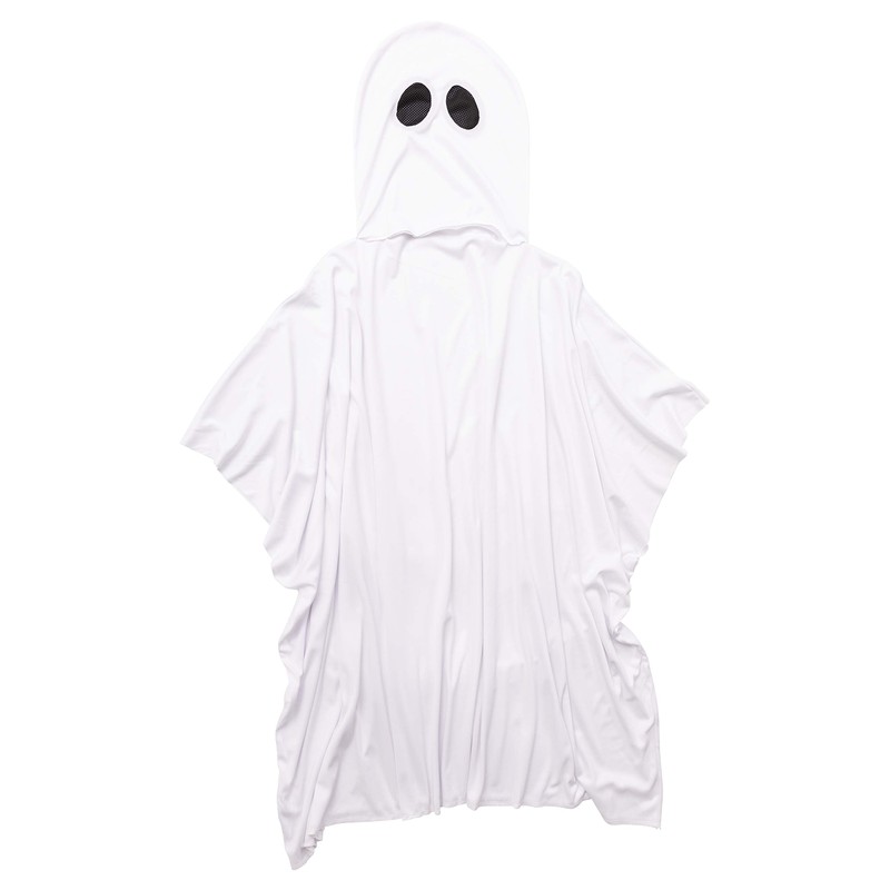Clearstone Halloween Ghost Poncho Kids Cosplay White