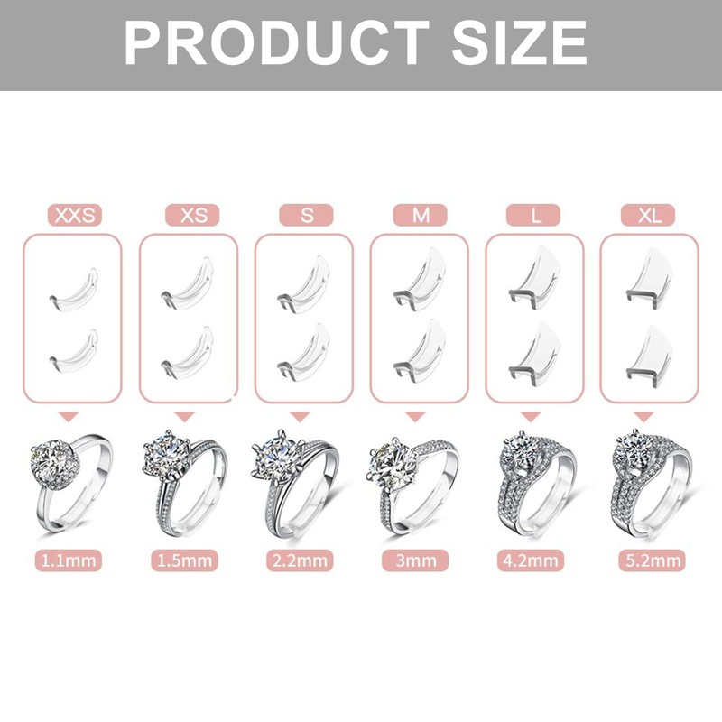 Ring Adjuster Set - Includes 12 Adjusters and 1 Silver