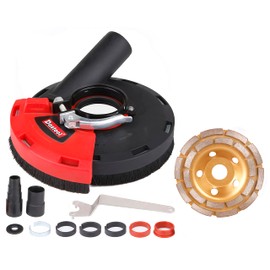 Dastool Expert Surface Grinding Dust Shroud for Angle Grinder 4.5/5 inch +Diamond Cup Wheel 5 inch