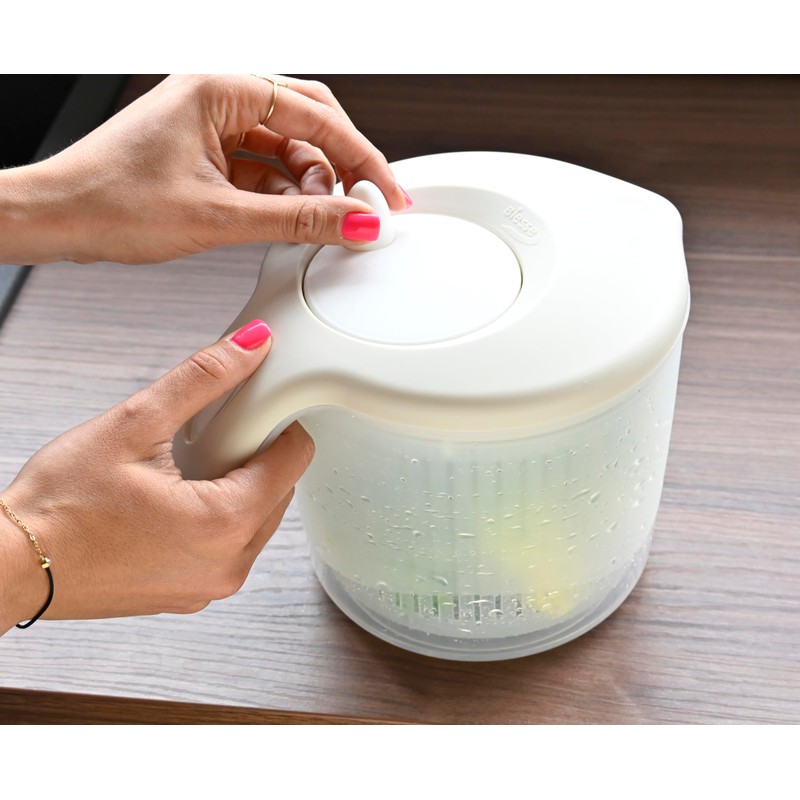 Biesse P636/17 Plastic Salad Spinner Beige