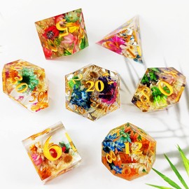 JEYUQAXY Large Silicone Polyhedral Dice Molds 2 Styles with D20, and D12 Silicone Resin Casting DND Dice Molds for Resin DIY Resin, Dice, Jewelry, Candles, Crafts Board RPG Games