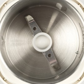 Girmi MC02 Kaffeemühle, 180 Watt, Behälter und Klingen aus Edelstahl, 70 g, Creme