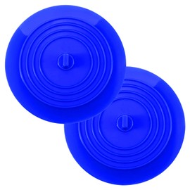 BEADNOVA Tub Drain Cover Bathtub Plug Bath Tub Plug Stopper Drain Stopper Bath Tub Shower Drain Stopper Shower Plug Bath Plug for Tub (6 Inches, 2 Pack, Blue)
