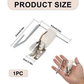 Upper Transport Presser Foot for Sewing Machines Singer, Brother, Janome, AEG, Lervia, Medion, Victoria, W6 Sewing Machines - Accessories with Sewing Instructions for Patchwork and Quilting, Ideal for