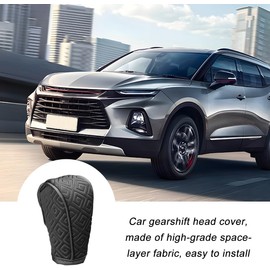 Cubierta para pomo de palanca de cambios de coche, antideslizante y transpirable, protector suave para palanca de cambios automática, decoración para pomo de cambios de vehículo a prueba de