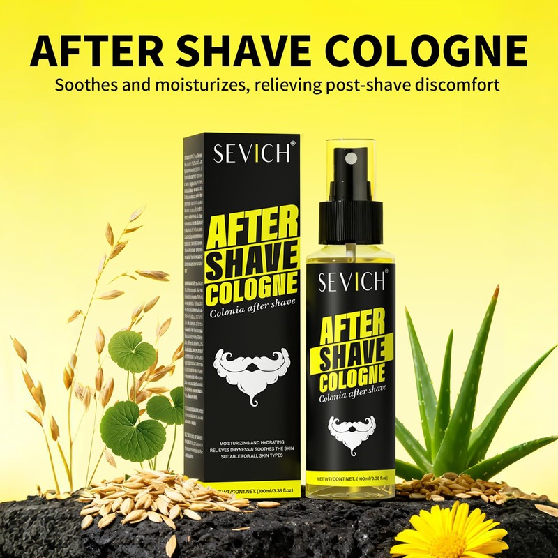 Aftershave for Men,Soothing Spray with Aloe Vera & Oat Extract,Refreshing