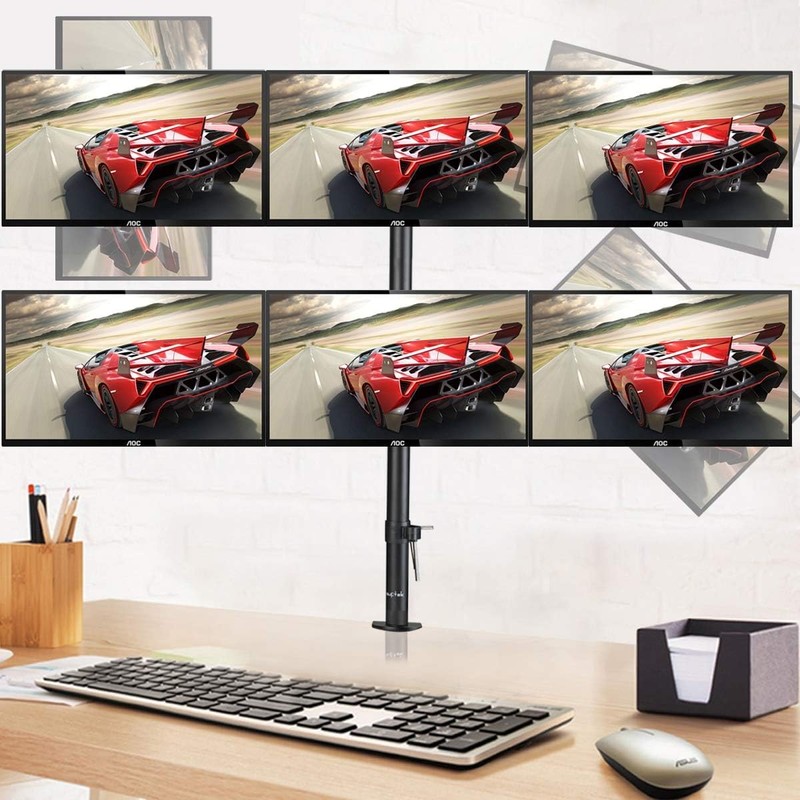 Suptek Hex LED LCD Monitor Stand up Desk Mount Extra