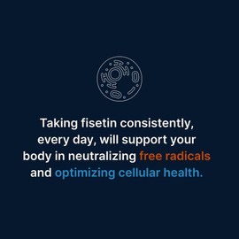ProHealth Fisetin Supplements-15X Better Absorption from Polyphenol Blend + MCT Oil. 3rd Party Tested Pure. USA Manufactured. Powerful Antioxidant + Senolytic. Fisetin Supplement 125mg X 60 Servings