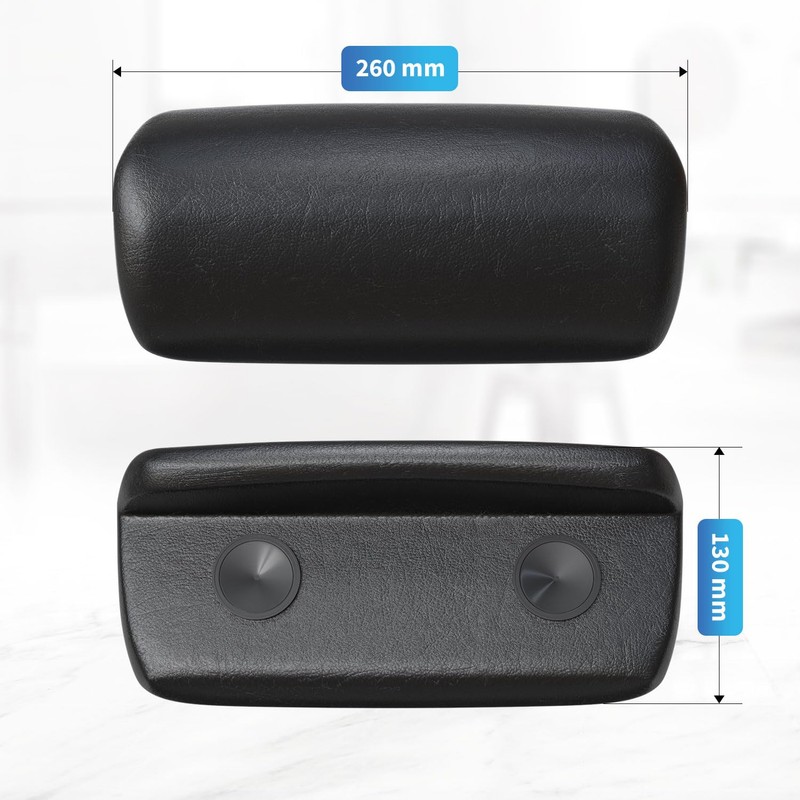 AQUADE Vorskla Neck Pillow for Bathtub Black - Pillow for