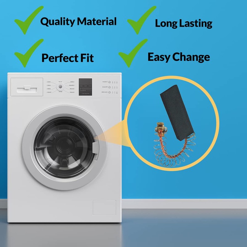 WASHİNG MACHİNE MOTOR CARBON BRUSHES PAİR FOR BOSCH CLASSİXX 1200